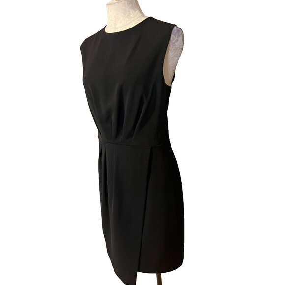 Alex Marie Dress 14 Black Crew Neck Sleeveless Stretch Sheath Career Church - Picture 5 of 9